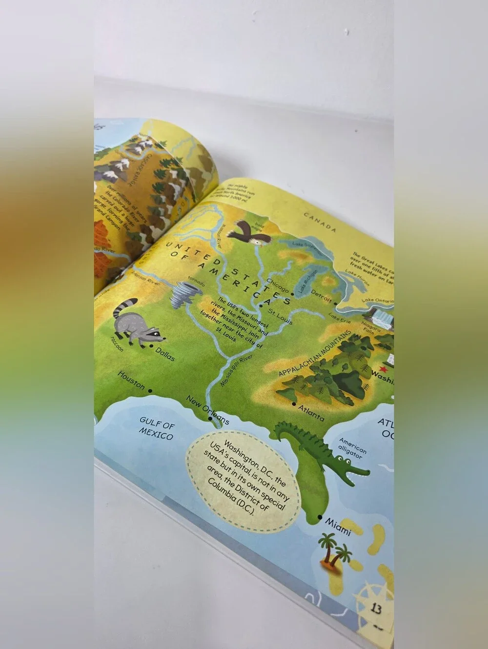 First Atlas Kids Book - Colorful Educational World Atlas ** No Poster